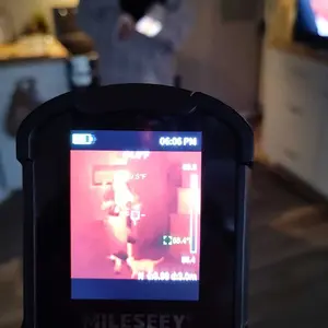 Mileseey TR10 Thermal Imaging Camera, Super Resolution 240 x 240, 25 Hz Refresh Rate, Temperature Range -4°F to 1022°F, 2.8-inch LCD Display,Handheld Infrared Imager, 10-Hour Battery Life for Inductrial,temp gun