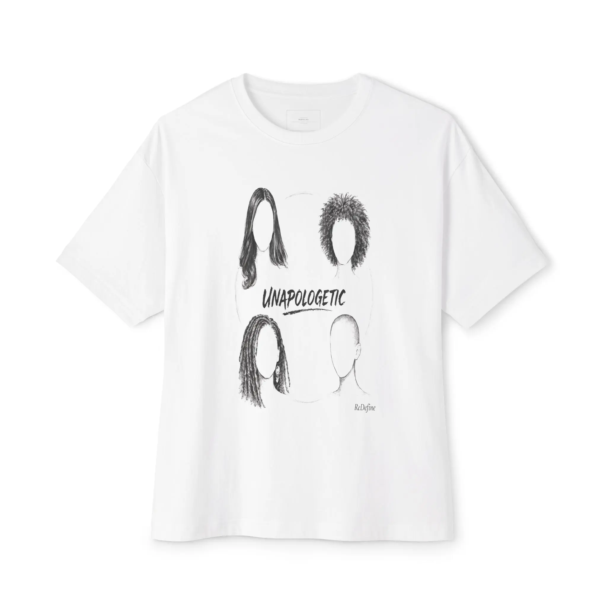 "Unapologetic" Black Women Hair -Boxy Tee