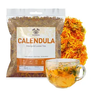 Herbalist - Premium Dried Calendula Flower Petal Tea (4 oz | 4.02 oz) | Wild Harvested Calendula for Loose Leaf Teas, Cocktail Infusions, Salves, and Culinary Uses | 100% Natural, Edible, and Fresh | Calendula Flowers