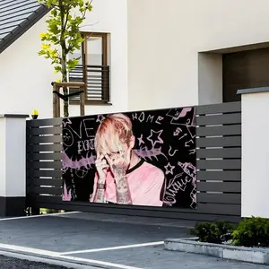 1Pc Cool Creative Lil Peep Tapestry Banner, Stylish Art Flag for Home & Garden, Outdoor Background Decor, Perfect for Christmas & Home Decoration