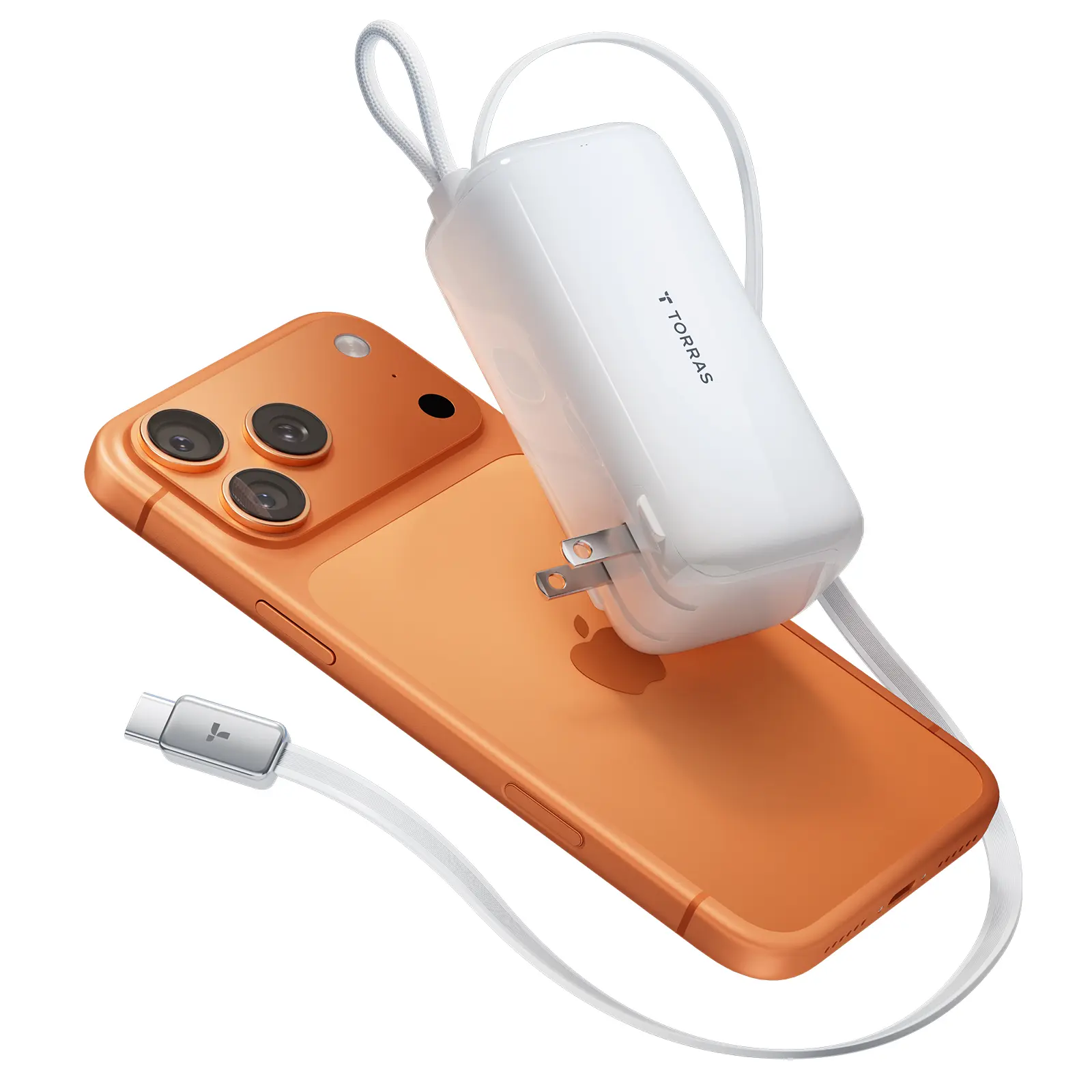 TORRAS EasyGo Pro 3-in-1 Portable Charger 10000mAh Power Bank with 39.4 ...