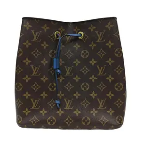 Pre-owned france Tote Bags LV — Drawstring Bucket Bag (Blue Interior) (SZ H07519)