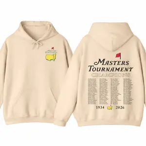 Masters Tournament Champions Hoodie – 1934-2026 Winner List Graphic Pullover | Golf History Apparel | Viral Golf-Core Top