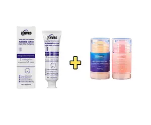 ZENVRS Purple Whitening Toothpaste (containing lysozyme) is used for whitening and removing stains on teeth, freshening breath + moisturizing foot cream. Suitable for tender and smooth skin. Comes in 100g, 40g, and 40g sets. Oral