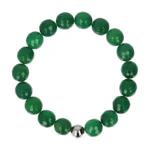 Louis Dell'Olio White Bronze Beaded StretchBracelet