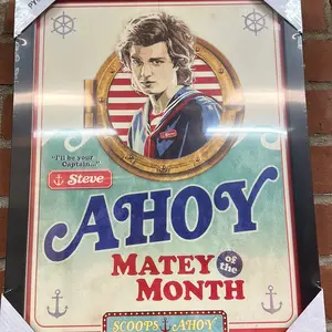 Preframed Steve Harrington Scoops Ahoy Art Print