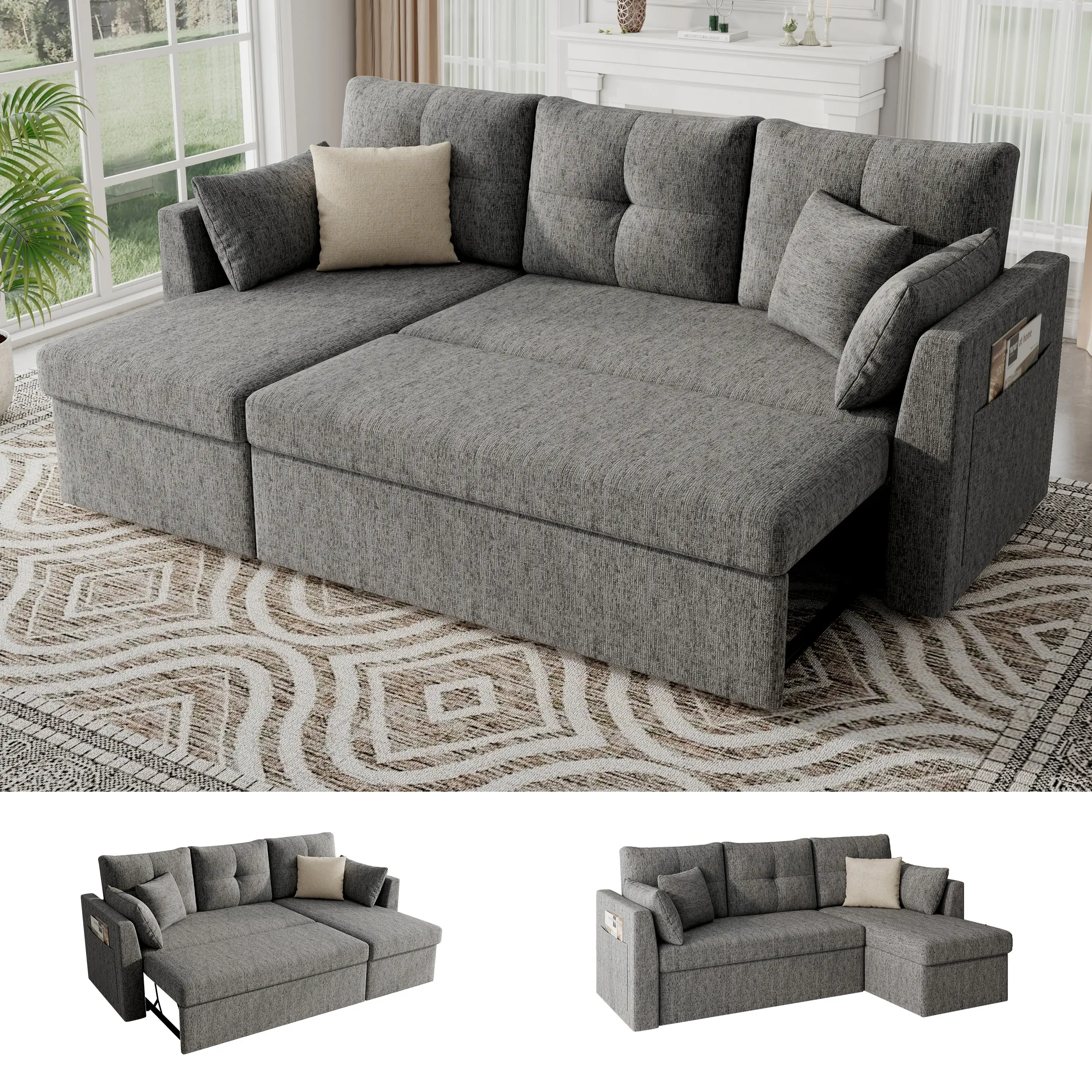 DarkGrey（1 Chaise）