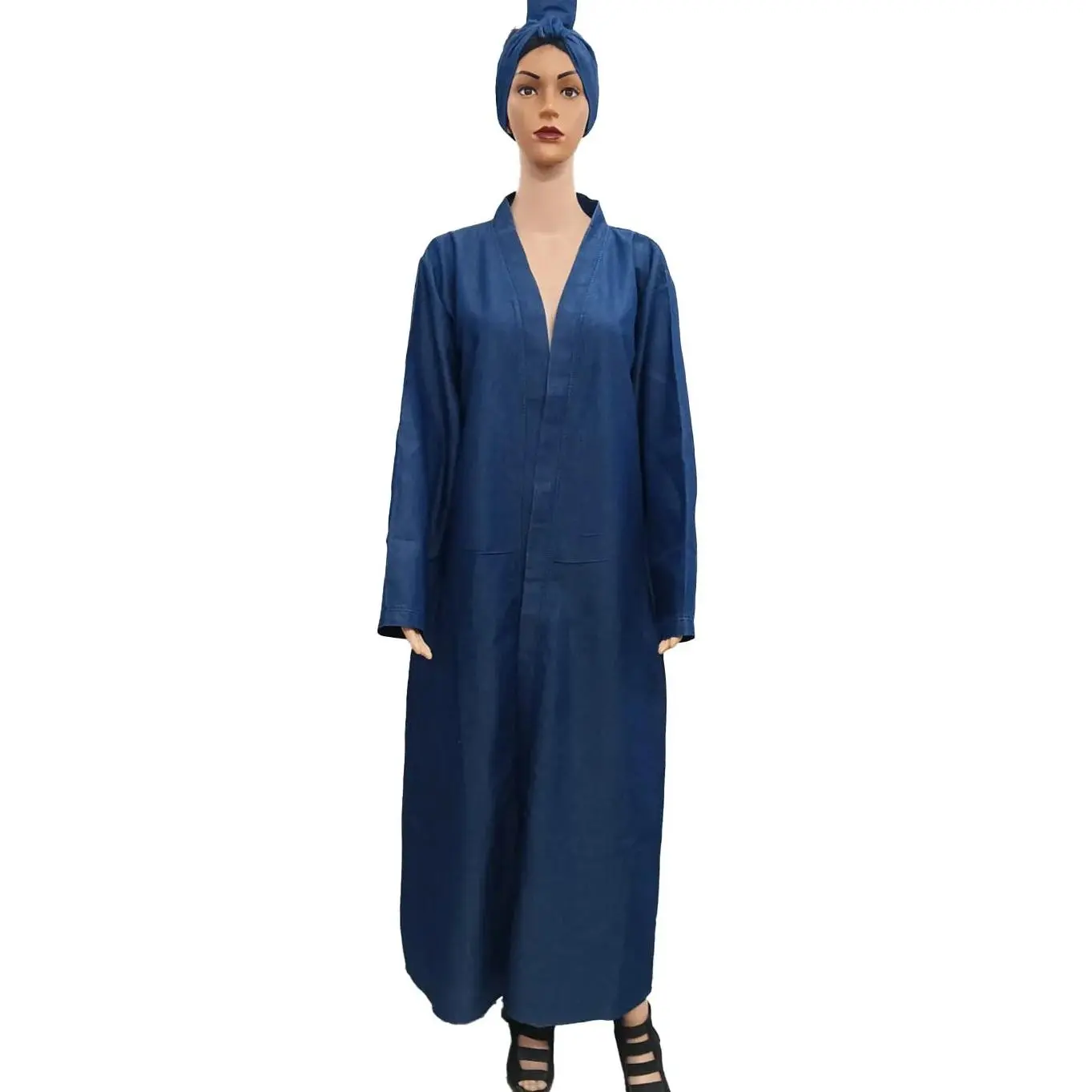 8.30.26 Duster Denim long open duster