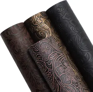 Bump Texture Faux Leather Sheet 4 count 7.7" x 12.9" (20 cm x 33 cm) Plain Geometric  Printed Faux Leather Fabric Sheet for DIY Bows Earrings Making Crafts (Bump Texture)