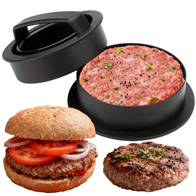 Non-Stick Hamburger Press Patty Maker, Practical Burger Molding Tool, Meat Molder, Easy Beef Patties & Sliders, Essential Kitchen Gadget for BBQ, Bbq Tools, Kitchen Cooking Accessories