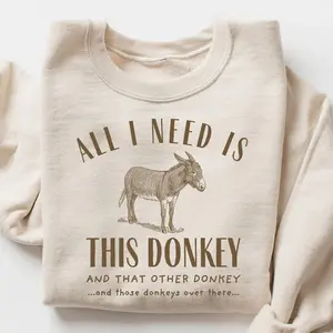 Donkey Sweatshirt, Donkey Gift, Donkey Owner Gift, Donkey Lover Gift