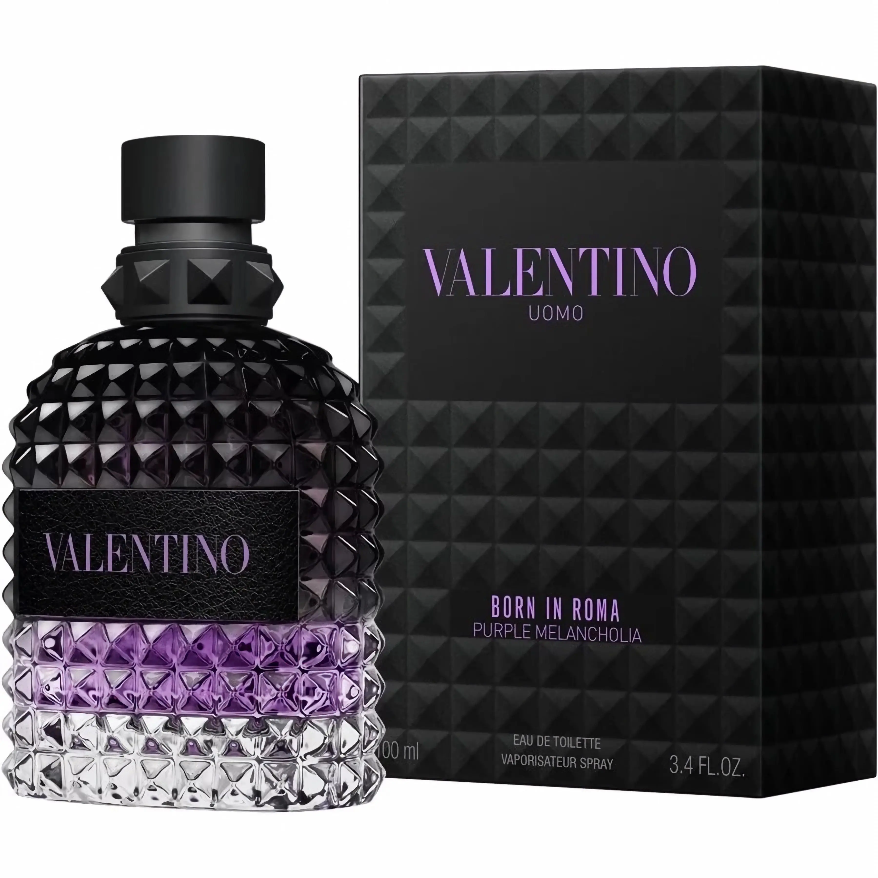 Valentino Men's 3.4 Ounce Uomo Born In Roma Purple Melancholia Eau de Toilette