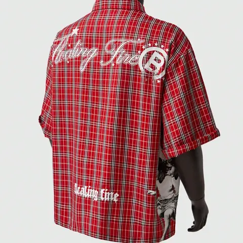 Men's Plaid Print Short Sleeve Shirt, Casual Button Shirts, Loose Casual Comfy Lightweight Button Front Top for Daily Wear, Fashion Men's Clothes for Summer