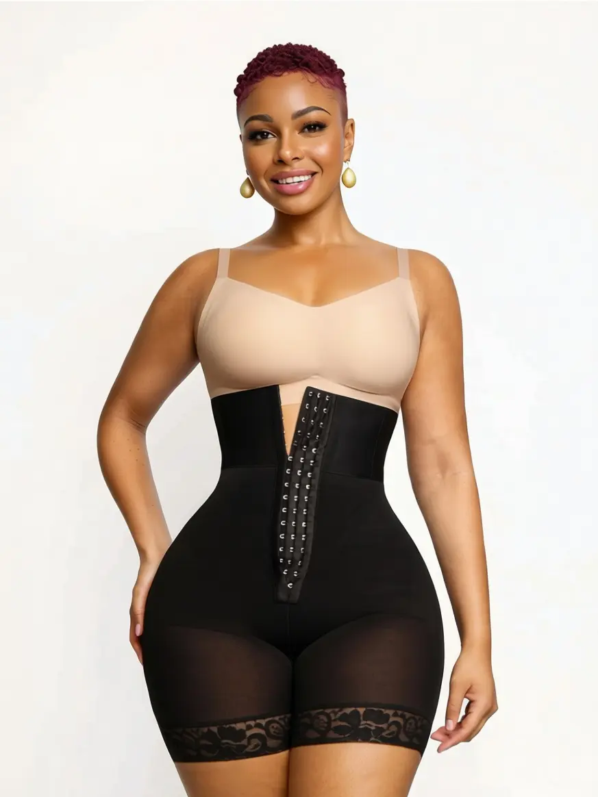 SHAPERLUXS High Waisted Body Shaper Short for woman, Boyshorts, Lightweight, Shapewear, Compression