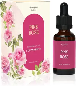 Pink Rose Essential Oil Diffuser Blend by Aromafume | 1 x 30ml / 1 fl oz | Floral & Woody Scent for Romance, Sensuality & Good Vibrations | Rose Aromatherapy Oil | Vegan & Cruelty-Free
