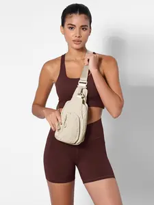 Sling Bag with Adjustable Straps Crossbody Chest Bag Lightweight Small Backpack for Casual Traveling Hiking