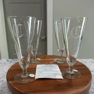 Juego de 4 cerveceros Princess House.