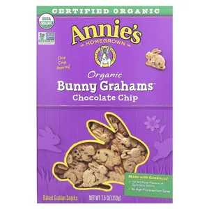 Annie's Homegrown Organic Baked Bunny Graham Snacks, Chocolate Chip, 7.5 oz (213 g)