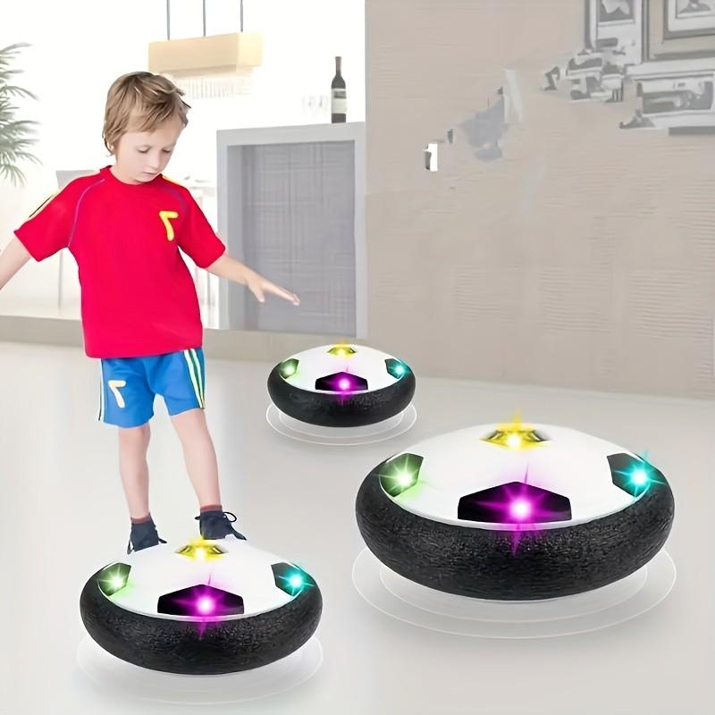 Floating Soccer Ball with LED Light for Indoor and Outdoor Fun, Interactive Gift for Kids, Requires 3 Aa Batteries, Lightweight Design