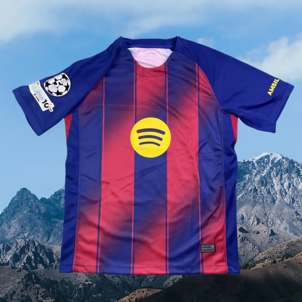 2526 Barca Soccer Jersey Home Red Yamal #10 short sleeve