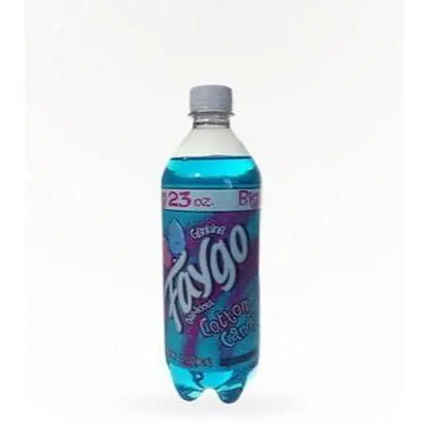 Faygo Cotton Candy Soda - 23 oz. Bottle, Very Sweet, Low Carbonation, Refreshing Drink