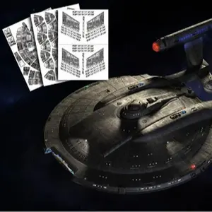 Polar Lights 1/350 Scale NX-01 Enterprise Aztec/Hull Custom Decal Set