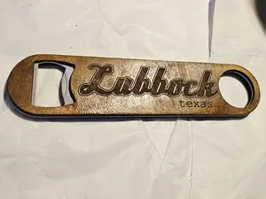 Custom Wooden Flat Beer Bottle Opener - Made to order