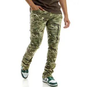 STACKED DOUBLE CARGO PANTS