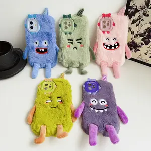 Plush Cartoon Funny Phone Case, Compatible with Apple 17 Pro Max/17 Pro/17 Air/17/16 Pro Max/16 Pro/16 Plus/16/15 Pro Max/15 Pro/15/15 Plus/14 Pro Max/14 Pro/14 Plus/14/13 Pro Max/13 Pro/13/12 Pro Max/12 Pro/12/11 Pro Max/11 Full Lens Protection