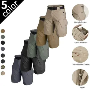 Men's 2/4-Pack Tactical Utility Shorts, Quick Dry Multi-Pocket Cargo Shorts, Breathable Durable Work & Outdoor Shorts for Hiking, Camping & Daily Wear