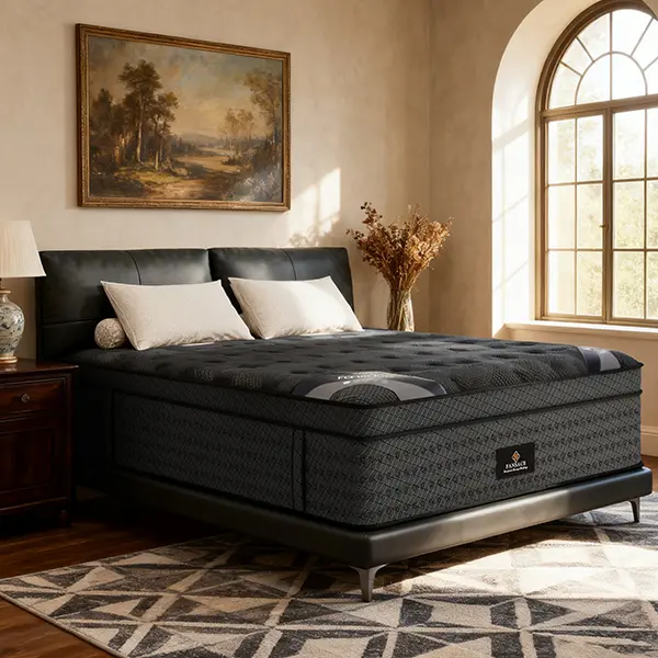 FANSACE 14 Inch California King Hybrid Mattress, Fiberglass-Free Euro Top Mattress in a Box with Cooling Gel Memory Foam, Independent Pocket Springs, Medium Firm Feel, Strong Edge Support, Breathable Comfort