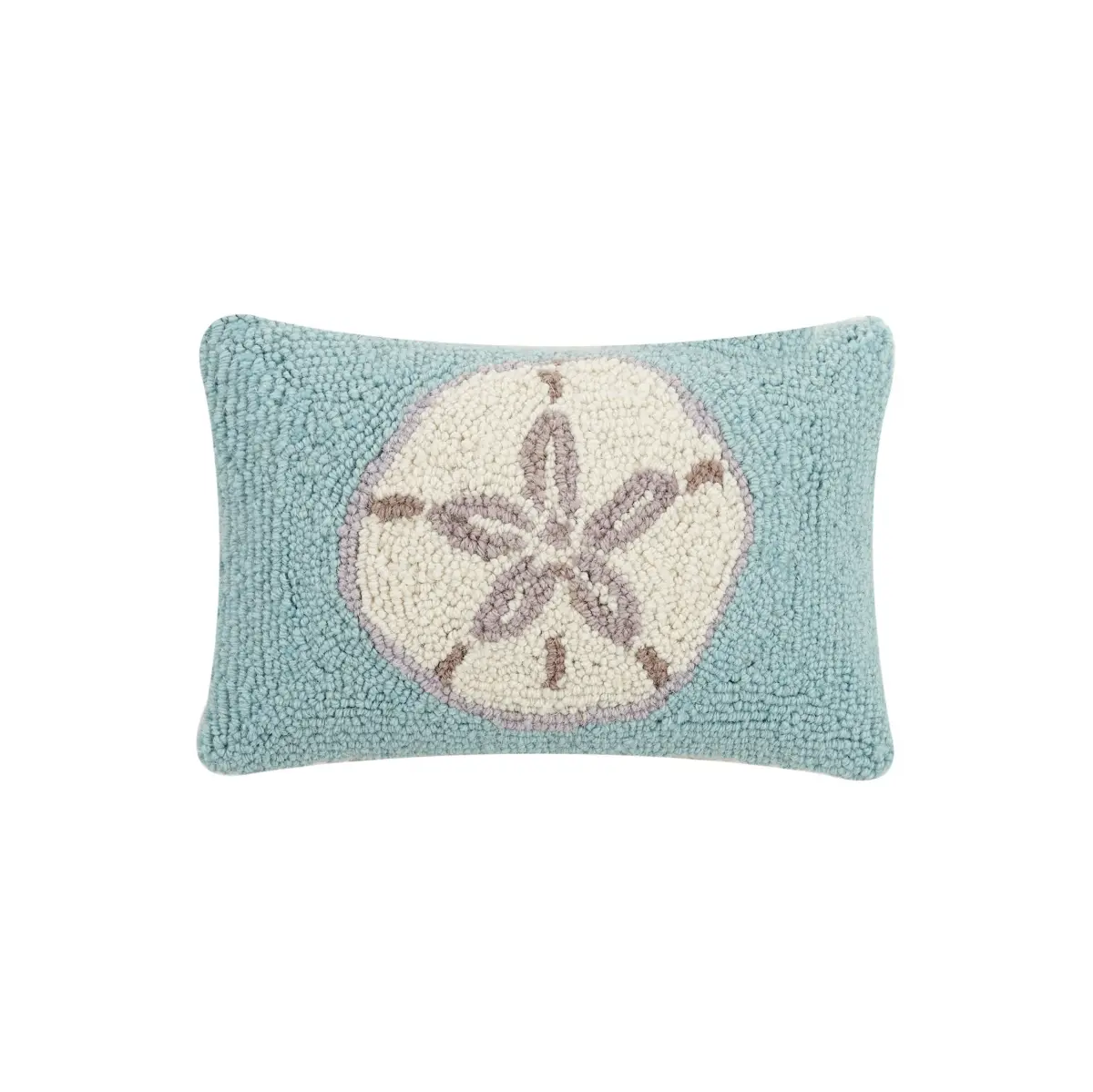 Peking Handicraft 30JES957C12OB Hooked Textile Hook Pillow, 8x12 in, Coastal Whimsical Room Decor, House Decor