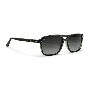 Lagos Voyagers Sunglasses - Deep Green Acetate Frames, UV400 Polarized, Lightweight & Durable, Stylish Spring Hinges