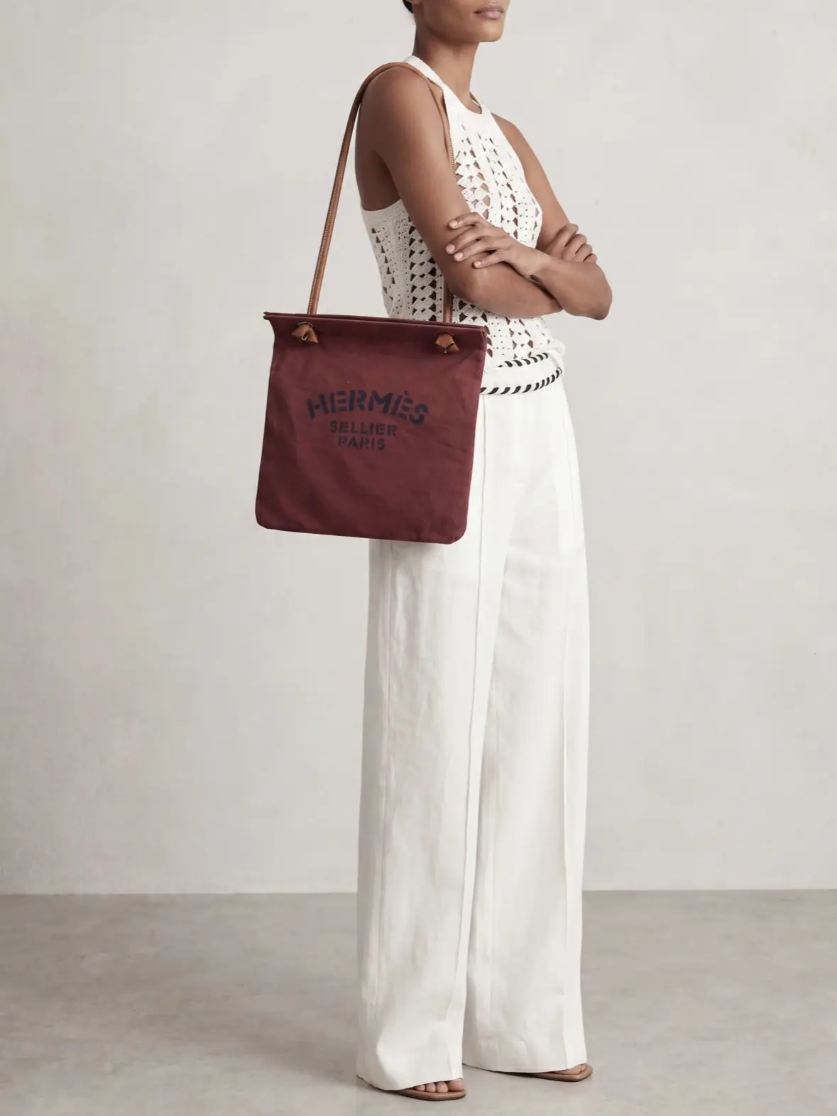 Pre-owned HERMÈS canvas Shoulder Bags Aline Shoulder Bag Red