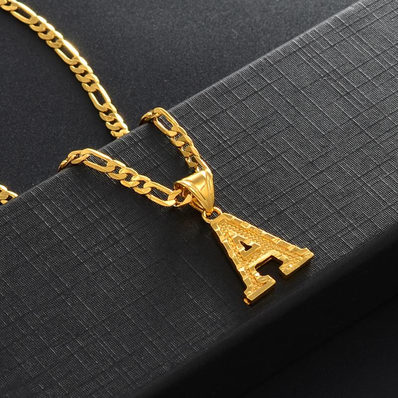 Men Women's Initial Necklace, Personalized Delicate Alphabet Pendant Necklace, Suitable for Women, Men, Teen Alphabet Necklace