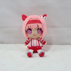 Uma Musume Pretty Derby Haru Urara Plush Doll, Cute Pink Horse‑Girl Chibi Stuffed Toy Plushie