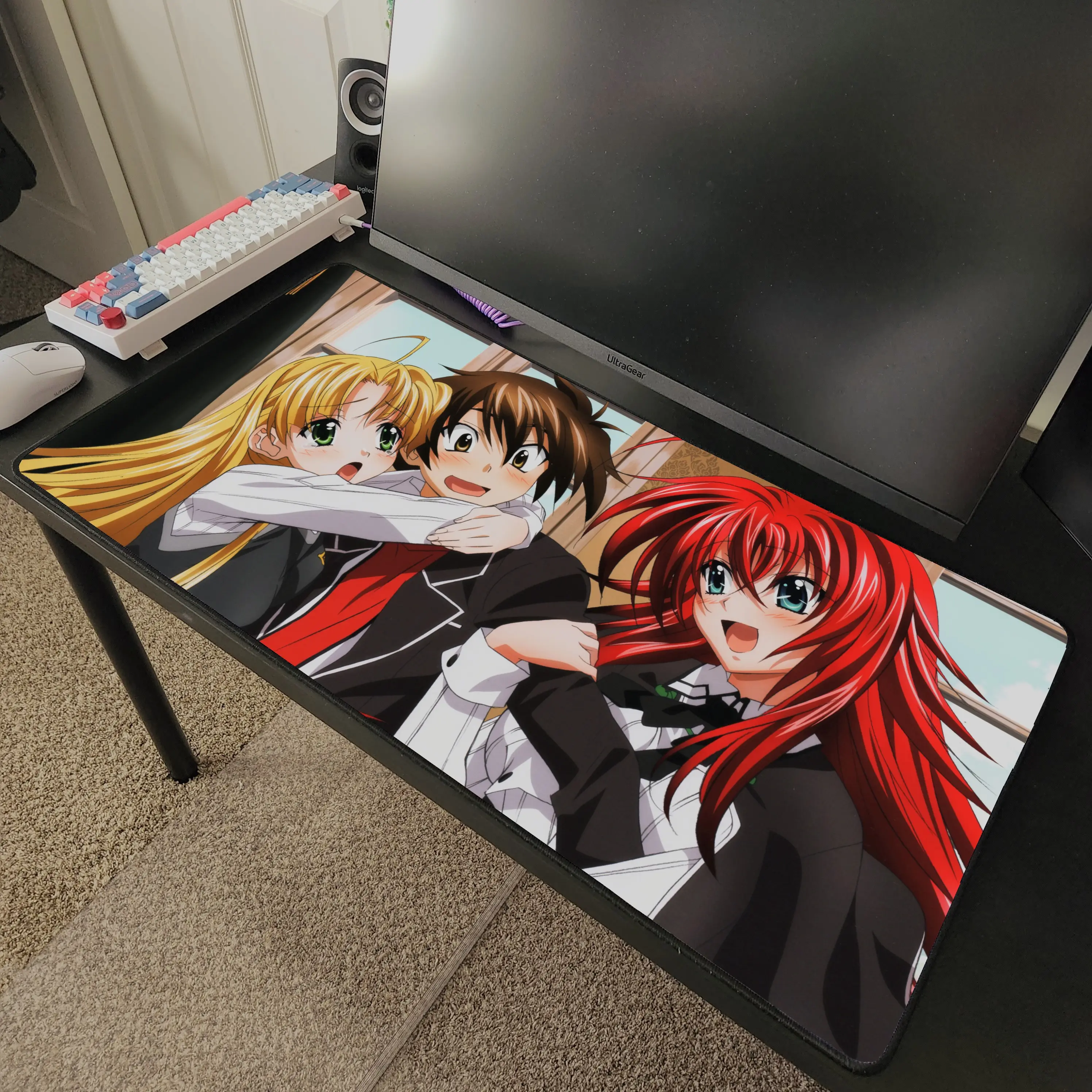 High School DxD Anime Desk Mat Mousepad 31.5" x 15.5"