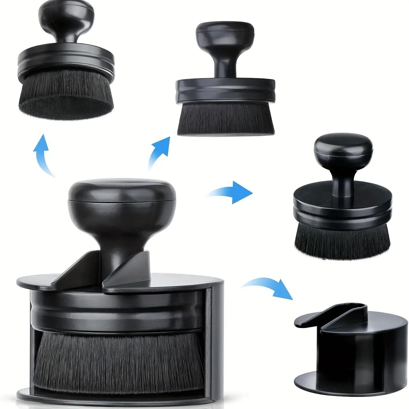 Car Tire Shine Applicator, Car Tire Shine Brush with Stand, Vegan Tire Shine Brush, Professional Wash Accessories for Car Detailing Cleaning, Car Deta