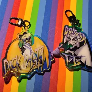 Preorder Hazbin Hotel - Adam and Lute Powe Couple Keychains