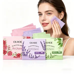 3 Packs Fragranced Cosmetic Facial Blotting Paper - Portable Oil-Absorbing Sheets for Oily Skin, Reducing Facial Shine, Deeply Cleaning Skin, Refreshing Complexion, Ideal for Daily Makeup, Outdoor Use
