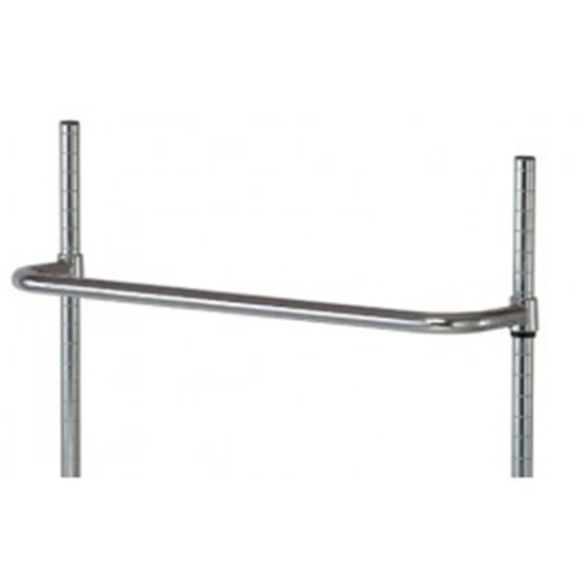 Quantum Storage Chrome Finish Push Handle - 24 in., Easy Installation, Embossed Posts, Mobile Unit Compatible, Smooth and Comfortable Grip