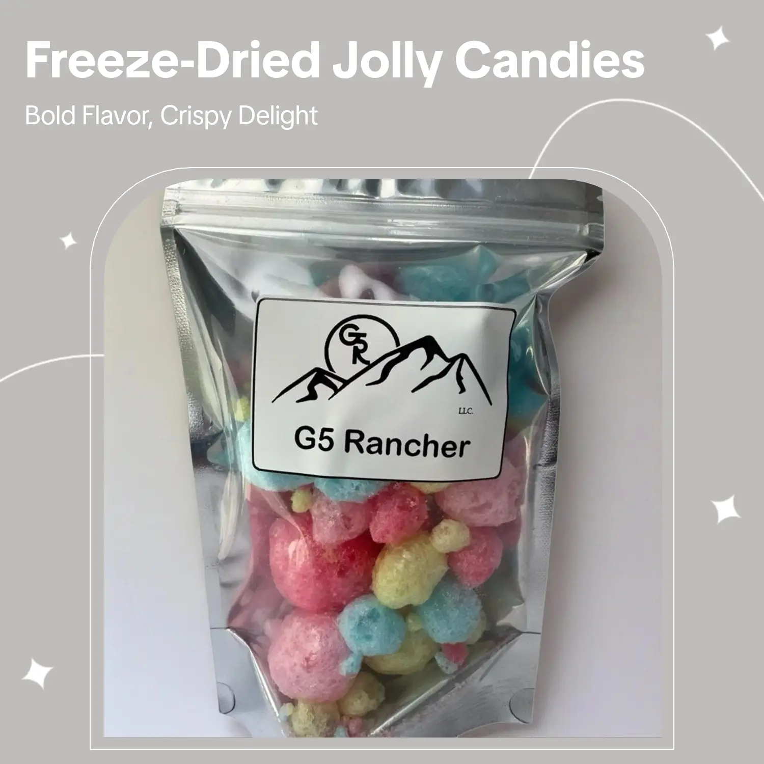 G5 Ranchers Freeze Dried Crunchy Airy Candy - Delicious Snack with Bold Flavor & Light Texture Perfect for Sharing