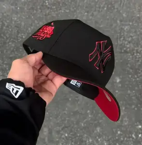 New Era New York Yankees 9FORTY A-Frame Snapback Hat – White Crown Red Brim – Adjustable MLB Baseball Cap – Streetwear Unisex Summer Edition