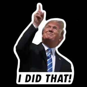 Trump I Did That Stickers, Gas Pump, Price Stickers