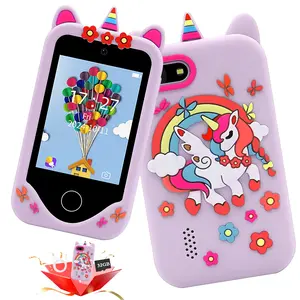 2.8 Inch Touch Screen Kids Smartphone Toy with Drawing & ABC Spelling , Fun STEM Learning Games & Music Player, Creative Gift for Boys Girls Ages 3-12