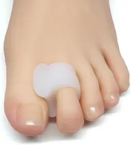 Gel Toe Separators & Spacers 4-Pack – Clear, for Bunions, Overlapping Toes, Foot Alignment & Pain Relief