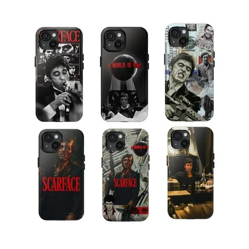 Tony Motana ScarFace Animal Personalized Smartphone Case - Shockproof, Anti-Fall Protection, Resistance Cover for iPhone 18 Pro Max,18,17 Air,16,16 Plus,15,14,13,12,11 Pro Max Plus & Samsung S26,S25,S24,S23 Plus Ultra