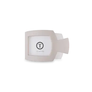 TELETIES - Toasted Small Flat Square Hair Clip - Lay Flat, Strong Grip, Nearly Unbreakable