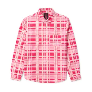 Jeffree Star Cosmetics - Cowgirl Queen Collection - Pink Plaid Western Shirt with Snap Buttons