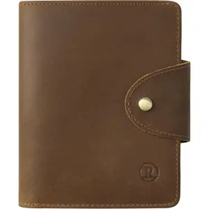 Leather Passport Wallet for Men Women, RFID Passport Holder Case Travel Passport Cover for Family